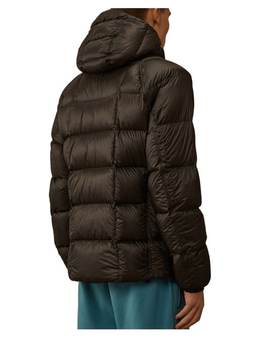 Giaccone da uomo in tessuto tecnico immbottito di piuma d'oca, colore nero C.P. COMPANY | OW702A110416A999
